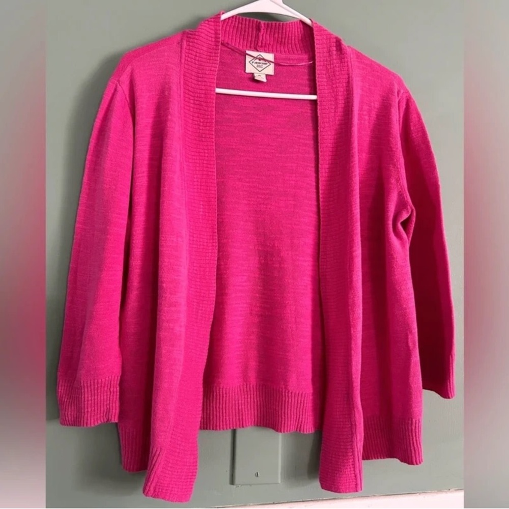 St. John's Bay Bright Pink Cardigan